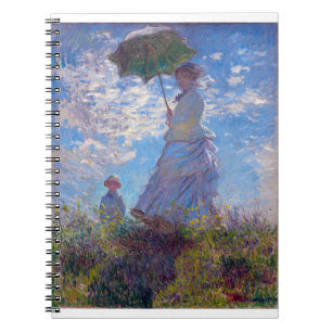 Monet France Impressionist People Woman met een au Notitieboek
