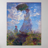 Monet France Impressionist People Woman met een au
