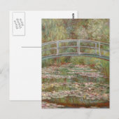 Monet Frans Japans Bridge Giverney Briefkaart (Voorkant / Achterkant)