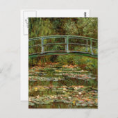 Monet Frans Japans Bridge Giverney Briefkaart (Voorkant / Achterkant)