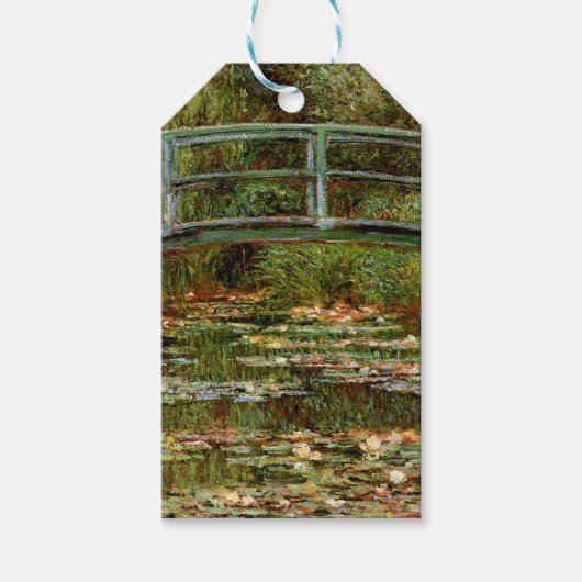 Monet Frans Japans Bridge Giverney Cadeaulabel (Voorkant)