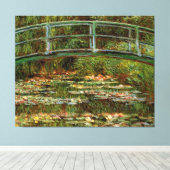 Monet Frans Japans Bridge Giverney Canvas Afdruk (Insitu (Houten vloer))