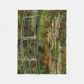 Monet Frans Japans Bridge Giverney Fleece Deken (Voorkant)