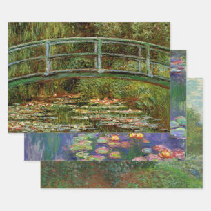Monet Frans Japans Bridge Giverney Inpakpapier Vel