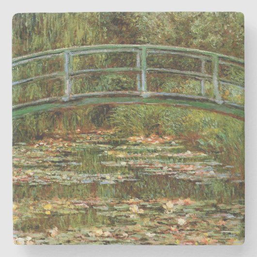 Monet Frans Japans Bridge Giverney Stenen Onderzetter (Voorkant)