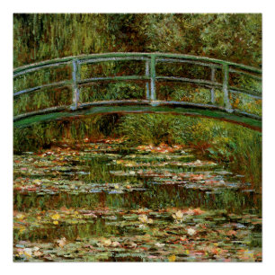 Monet Frans Japanse Brug Giverney Perfect Poster