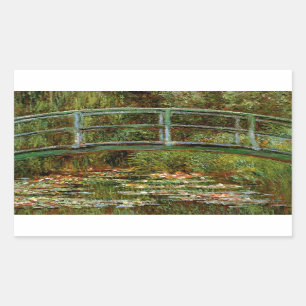 Monet Frans Japanse Brug Giverney Rechthoekige Sticker