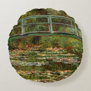 Monet Frans Japanse Brug Giverney Rond Kussen