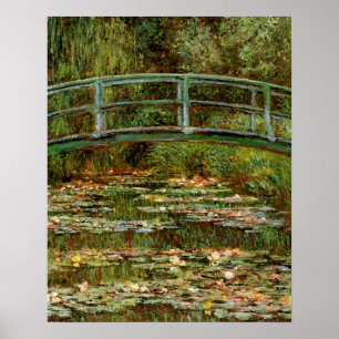 Monet Frans Japanse Brug Kunst Poster
