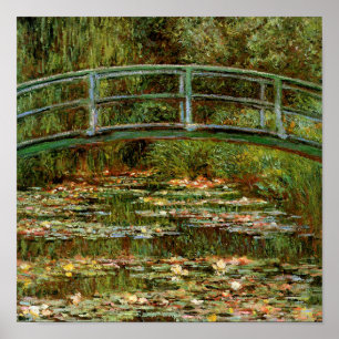 Monet Frans Japanse Brug Kunst Poster
