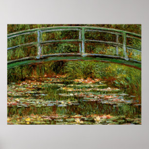 Monet Frans Japanse Brug Kunst Poster