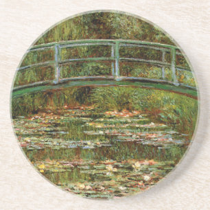 Monet Frans Japanse Brug Kunst Zandsteen Onderzetter