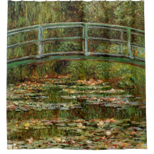 Monet Franse Japanse Brug Giverney Douchegordijn