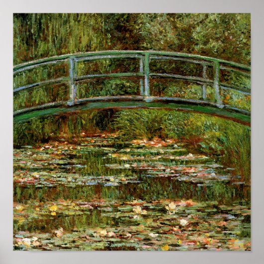 Monet French Japans Bridge Art Poster (Voorkant)