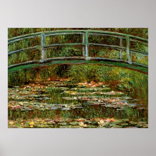 Monet French Japans Bridge Art Poster (Voorkant)