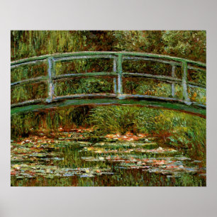 Monet French Japans Bridge Art Poster