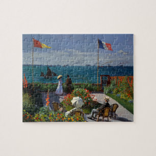 Monet Garden bij Sainte-Adresse Painting Legpuzzel