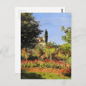 Monet - Garden in Bloom Briefkaart (Voorkant / Achterkant)