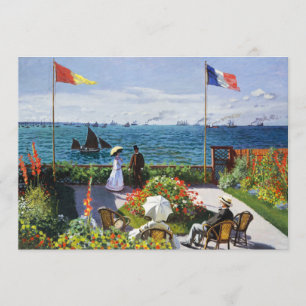Monet Garden in Sainte Adresse Invitations Kaart