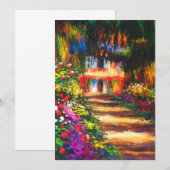Monet Garden op Giverny Aankondiging (Voorkant / Achterkant)