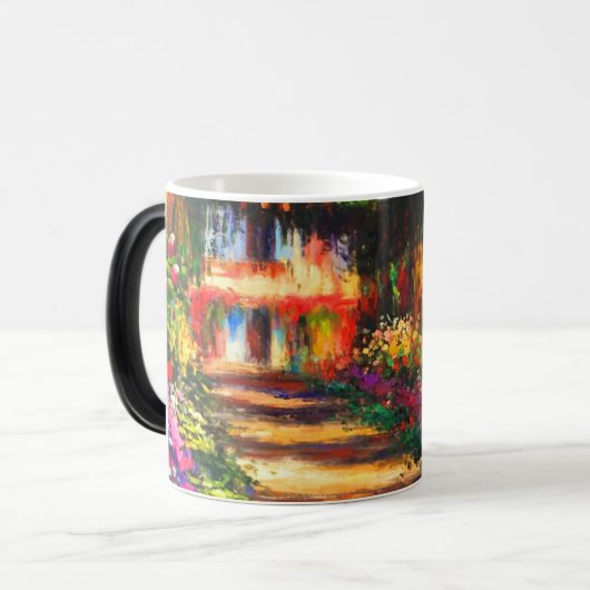 Monet Garden op Giverny Magische Mok (Voorkant links)