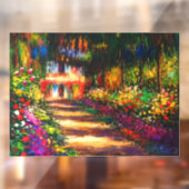 Monet Garden op Giverny Raamsticker (Vel 2)