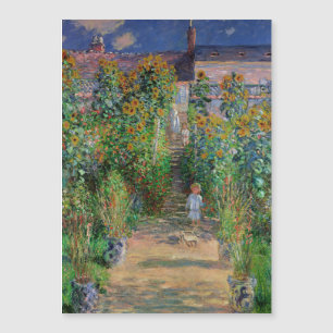 Monet Garden Vetheuil Impressionim Painting