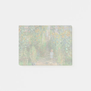 Monet Garden Vetheuil Impressionim Painting Post-it® Notes