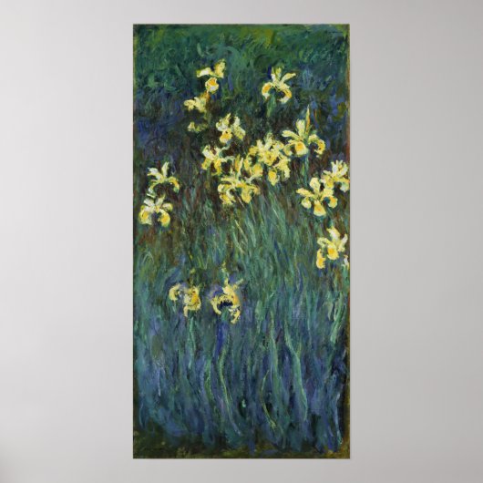 Monet - Gele IRIS Poster (Voorkant)