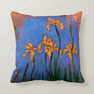 Monet-gele Irises Kussen