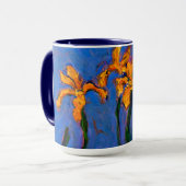 Monet-gele Irises Mok (Voorkant links)