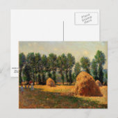 Monet - Haystacks op Giverny, 1885 Briefkaart (Voorkant / Achterkant)