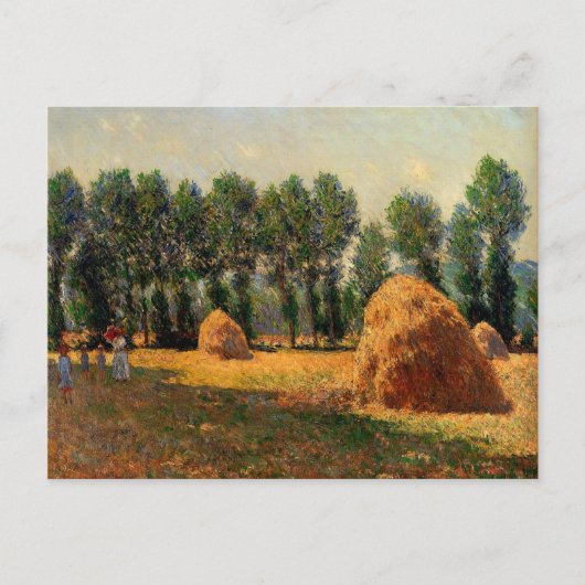 Monet - Haystacks op Giverny, 1885 Briefkaart (Voorkant)