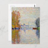 Monet - Herfst aan de Seine bij Argenteuil Briefkaart (Voorkant / Achterkant)