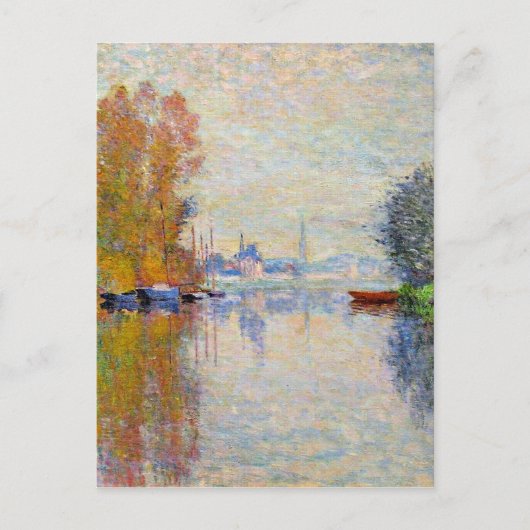 Monet - Herfst aan de Seine bij Argenteuil Briefkaart (Voorkant)
