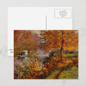 Monet - Het Atelierboot Briefkaart (Voorkant / Achterkant)