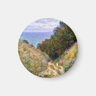 Monet - Het pad bij La Cavee, Pourville Magneet