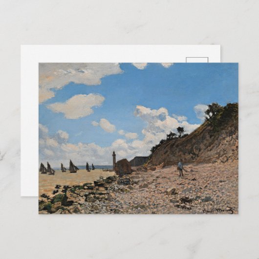 Monet - Het strand van Honfleur Briefkaart (Voorkant / Achterkant)