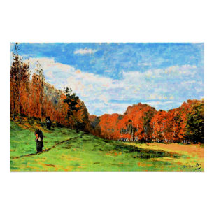 Monet - Houtdragers in Fontainebleau Perfect Poster