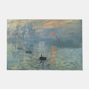 Monet Impression Sunrise Soleil Levant Painting Deurmat