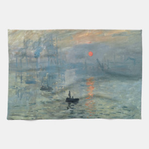 Monet Impression Sunrise Soleil Levant Painting Theedoek