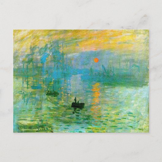Monet Impressionisme Sunrise Briefkaart (Voorkant)