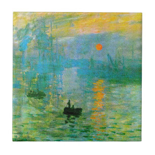 Monet Impressionisme Sunrise Tile Tegeltje