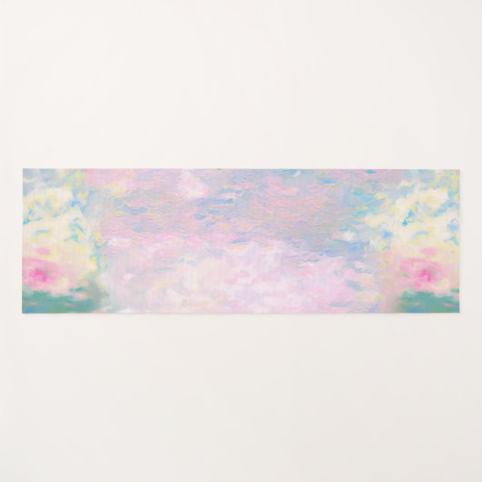Monet impressionistische stijl schilderij yogamat (Voorkant (horizontaal))