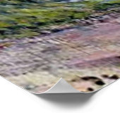 Monet - In de tuin, beroemd schilderij Poster (Hoek)