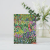 Monet Iris Garden bij Giverny Invitations Kaart (Staand voorkant)