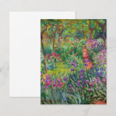 Monet Iris Garden bij Giverny Invitations Kaart (Voorkant / Achterkant)