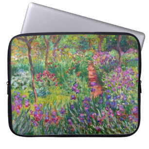 Monet Iris Garden op Giverny Laptop Sleeve