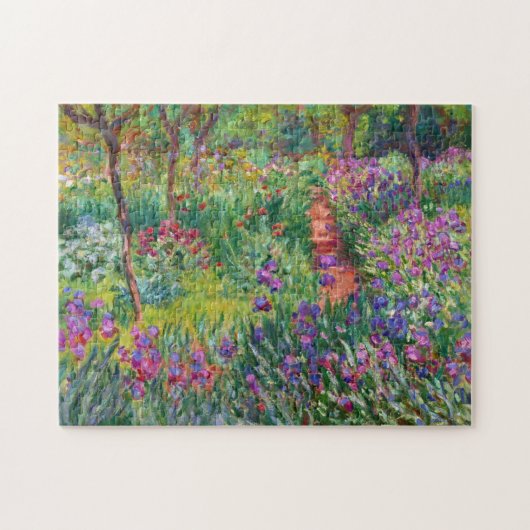 Monet Iris Garden op Giverny Puzzle Legpuzzel (Horizontaal)