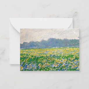 Monet - Iris-veld op Giverny Notitiekaartje